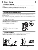 Preview for 6 page of Panasonic PT-40LC12-K Operating Instructions Manual