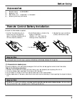 Предварительный просмотр 7 страницы Panasonic PT-40LC12 Operating Manual