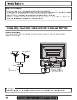 Предварительный просмотр 12 страницы Panasonic PT-40LC12 Operating Manual