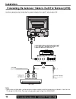 Предварительный просмотр 14 страницы Panasonic PT-40LC12 Operating Manual