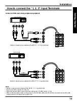 Предварительный просмотр 15 страницы Panasonic PT-40LC12 Operating Manual