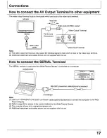 Preview for 17 page of Panasonic PT-42PD1-P Operating Operating Instructions Manual