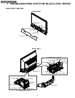 Предварительный просмотр 44 страницы Panasonic PT-44LCX65 - 44" Rear Projection TV Service Manual