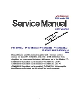 Preview for 1 page of Panasonic PT-47WX33G Service Manual