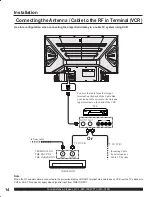 Предварительный просмотр 14 страницы Panasonic PT-50LC13 - 50" Rear Projection TV Operating Instructions Manual