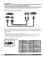 Предварительный просмотр 20 страницы Panasonic PT-50LC13 - 50" Rear Projection TV Operating Instructions Manual