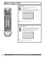 Предварительный просмотр 36 страницы Panasonic PT-50LC13 - 50" Rear Projection TV Operating Instructions Manual