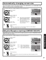 Предварительный просмотр 57 страницы Panasonic PT-50LC13 - 50" Rear Projection TV Operating Instructions Manual