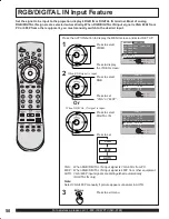 Предварительный просмотр 58 страницы Panasonic PT-50LC13 - 50" Rear Projection TV Operating Instructions Manual