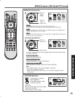 Предварительный просмотр 65 страницы Panasonic PT-50LC13 - 50" Rear Projection TV Operating Instructions Manual