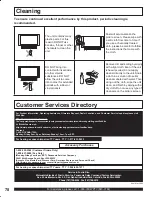 Предварительный просмотр 78 страницы Panasonic PT-50LC13 - 50" Rear Projection TV Operating Instructions Manual