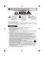 Предварительный просмотр 2 страницы Panasonic PT-50LC13K Operating Instructions Manual