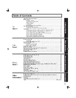 Предварительный просмотр 5 страницы Panasonic PT-50LC13K Operating Instructions Manual