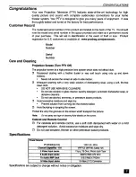 Preview for 4 page of Panasonic PT-51G35 Operating Instructions Manual