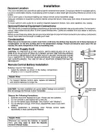 Предварительный просмотр 6 страницы Panasonic PT-51G42 Operating Instructions Manual