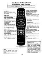 Предварительный просмотр 11 страницы Panasonic PT-51G42 Operating Instructions Manual