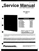 Panasonic PT-51G44CA Service Manual предпросмотр