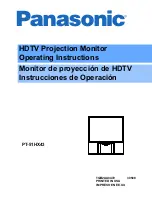 Предварительный просмотр 1 страницы Panasonic PT-51HX43 Operating Instructions Manual