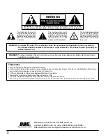 Preview for 2 page of Panasonic PT-52DL52 Operating Instructions Manual