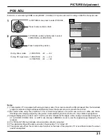 Preview for 31 page of Panasonic PT-52DL52 Operating Instructions Manual