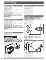 Preview for 6 page of Panasonic PT-52LCX35-B Operating Operating Instructions Manual