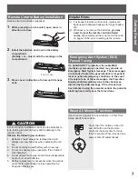 Preview for 7 page of Panasonic PT-52LCX35-B Operating Operating Instructions Manual