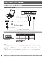 Preview for 20 page of Panasonic PT-52LCX35-B Operating Operating Instructions Manual