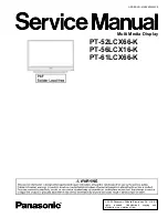 Panasonic PT-52LCX66-K Service Manual предпросмотр