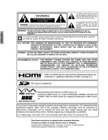 Preview for 2 page of Panasonic PT-53TWD63 Operating Instructions Manual