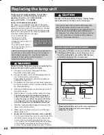 Предварительный просмотр 66 страницы Panasonic PT-56DLX25 Operating Instructions Manual