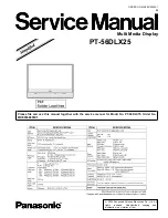 Предварительный просмотр 1 страницы Panasonic PT-56DLX25 Service Manual