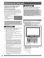 Preview for 76 page of Panasonic PT 56DLX76 Operating Instructions Manual