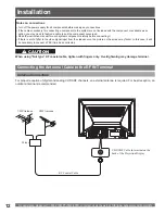 Preview for 12 page of Panasonic PT-56LCX66 Operating Instructions Manual