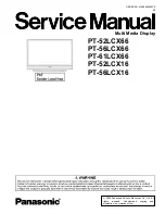 Panasonic PT-56LCX66 Service Manual preview