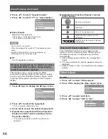 Preview for 54 page of Panasonic PT-56LCX70 - 56" Rear Projection TV Operating	 Instruction