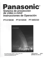 Preview for 27 page of Panasonic PT-56SX30 Operating Manual