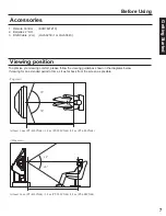 Предварительный просмотр 7 страницы Panasonic PT-60LCX64-B Operating Instructions Manual