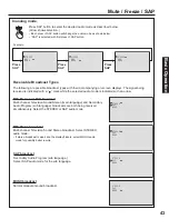 Предварительный просмотр 43 страницы Panasonic PT-60LCX64-B Operating Instructions Manual