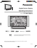 Panasonic PT-60LCX64-K Operating Instructions Manual preview