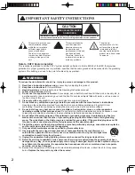 Preview for 2 page of Panasonic PT-60LCX64-K Operating Instructions Manual