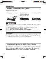 Preview for 8 page of Panasonic PT-60LCX64-K Operating Instructions Manual