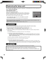 Preview for 98 page of Panasonic PT-60LCX64-K Operating Instructions Manual