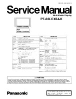 Panasonic PT-60LCX64-K Service Manual preview