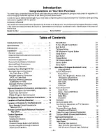 Preview for 4 page of Panasonic PT-61XF60 Operating Instructions Manual