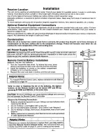 Preview for 6 page of Panasonic PT-61XF60 Operating Instructions Manual