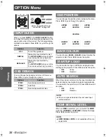 Preview for 38 page of Panasonic PT-AE1000E Operating Instructions Manual