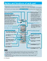 Preview for 2 page of Panasonic PT-AE1000E Remote Control Operating Manual