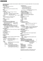 Preview for 2 page of Panasonic PT-AE1000E Service Manual