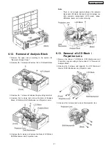 Preview for 21 page of Panasonic PT-AE1000E Service Manual