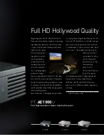 Предварительный просмотр 3 страницы Panasonic PT-AE1000U - LCD Projector - HD 1080p Brochure & Specs